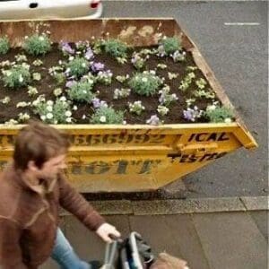 dumpster planter